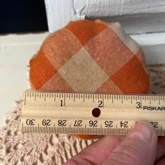 Lot of 10 handmade plaid fabric pumpkins primitive farmhouse decor bowl … - Picture 6 of 12